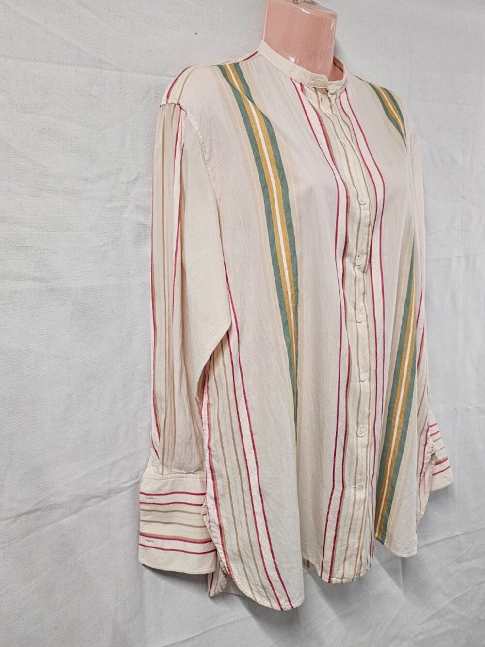 CELINE Button Up Women Size 36 Striped Cotton blend - Picture 13 of 16